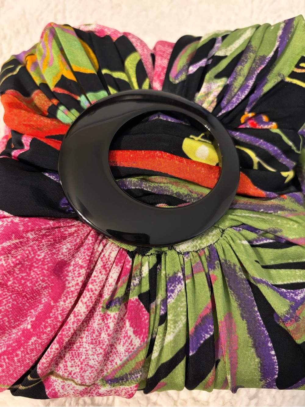 Caché tropical floral print fitted mini dress - Picture 3 of 9